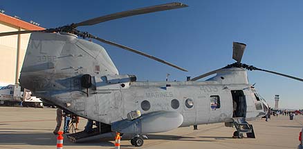 US Marine Corps Boeing-Vertol CH-46E Sea Knight BuNo 153962 of HMM-764 Moonlight
